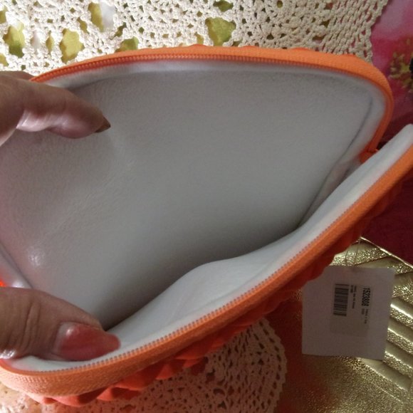 Tablet cover Bright Orange Padded Rubber Protective. NWOT - Picture 2 of 2